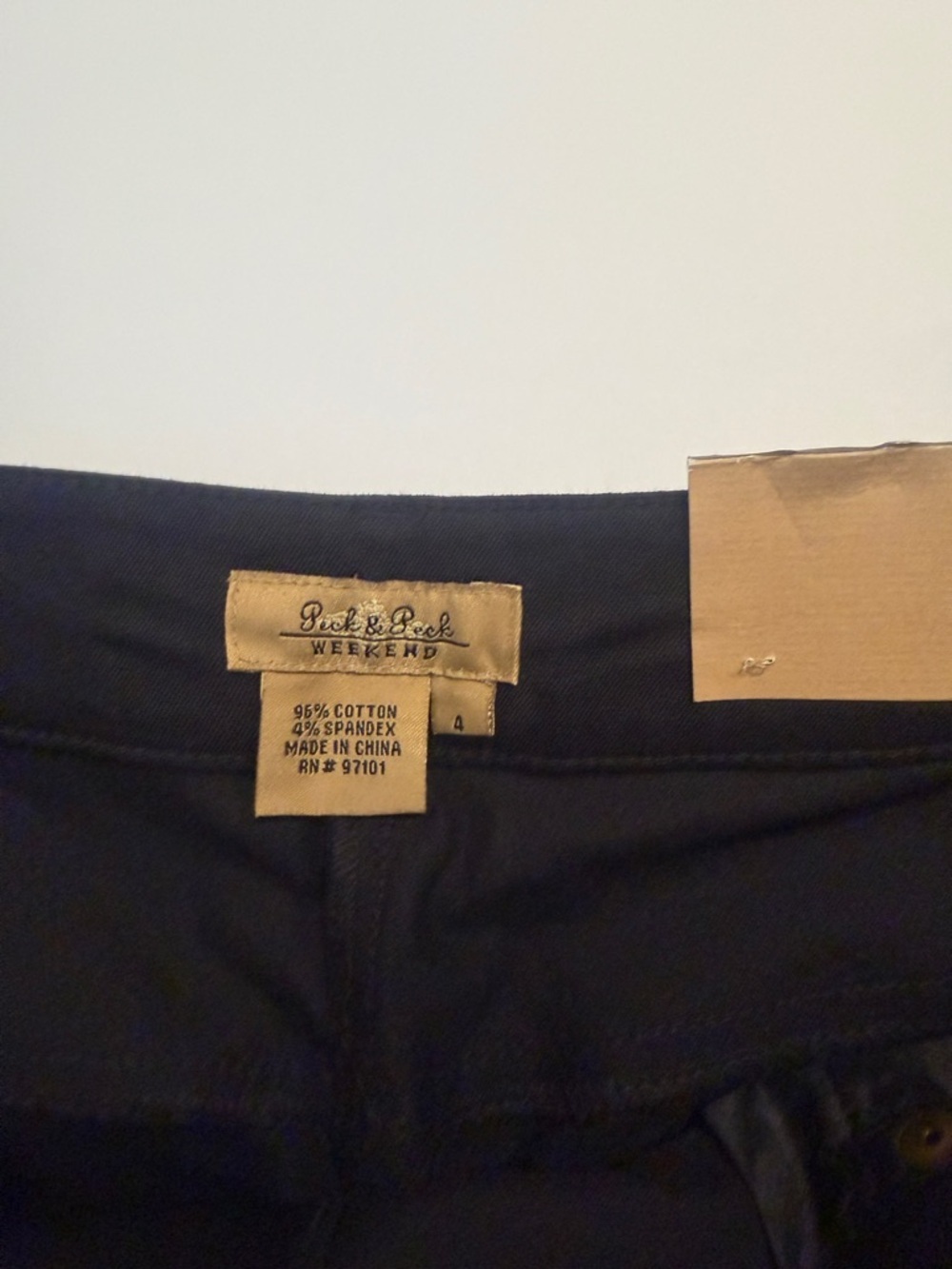 Peck & Peck Weekend Black Straight-Leg Pants - Picture 3 of 4